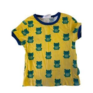 Toby Tiger Yellow Frog Ringer Shirt size 2/3